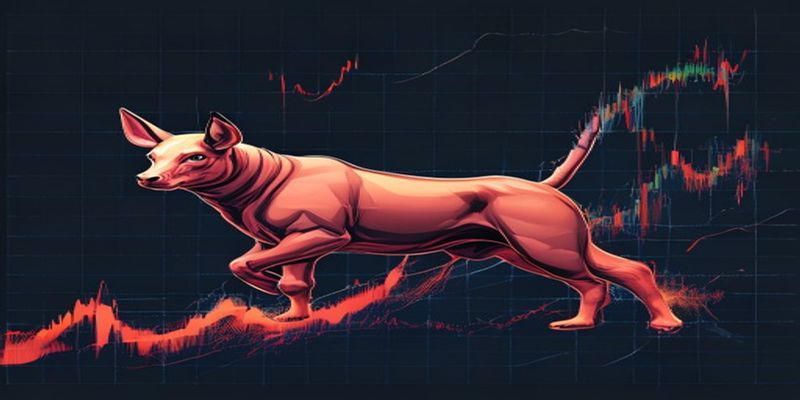 chart showing a false bullish engulfing pattern that reversed quickly, with volume marked